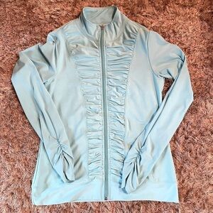 90 Degree By Reflex Ruched Sports Zip Up Jacket